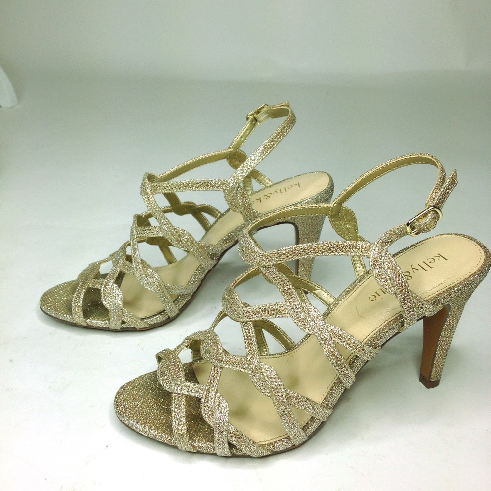 Kelly & Katie Gold Strappy Sandals B-351